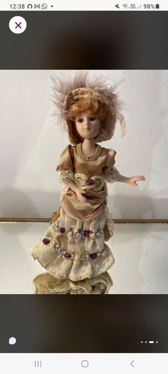 Kit 4 Bonecas de porcelana - Coleção - Foto 2