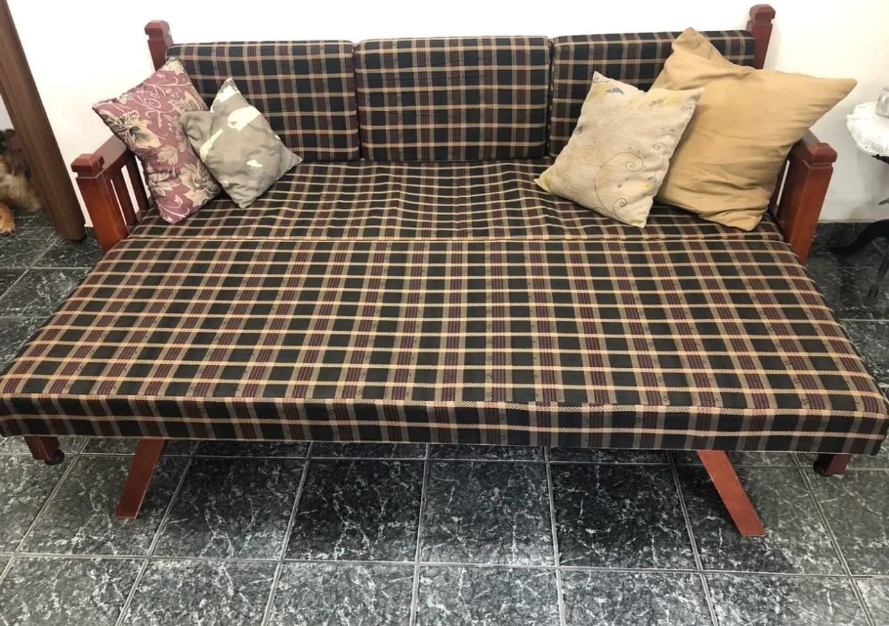 Sofa cama rústico - Foto 2