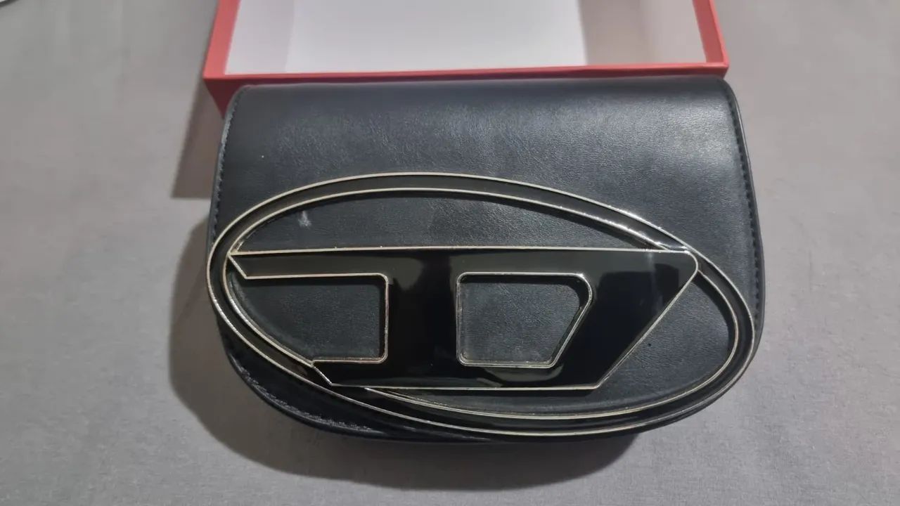 Bolsa de Ombro Diesel Preta - Foto 3