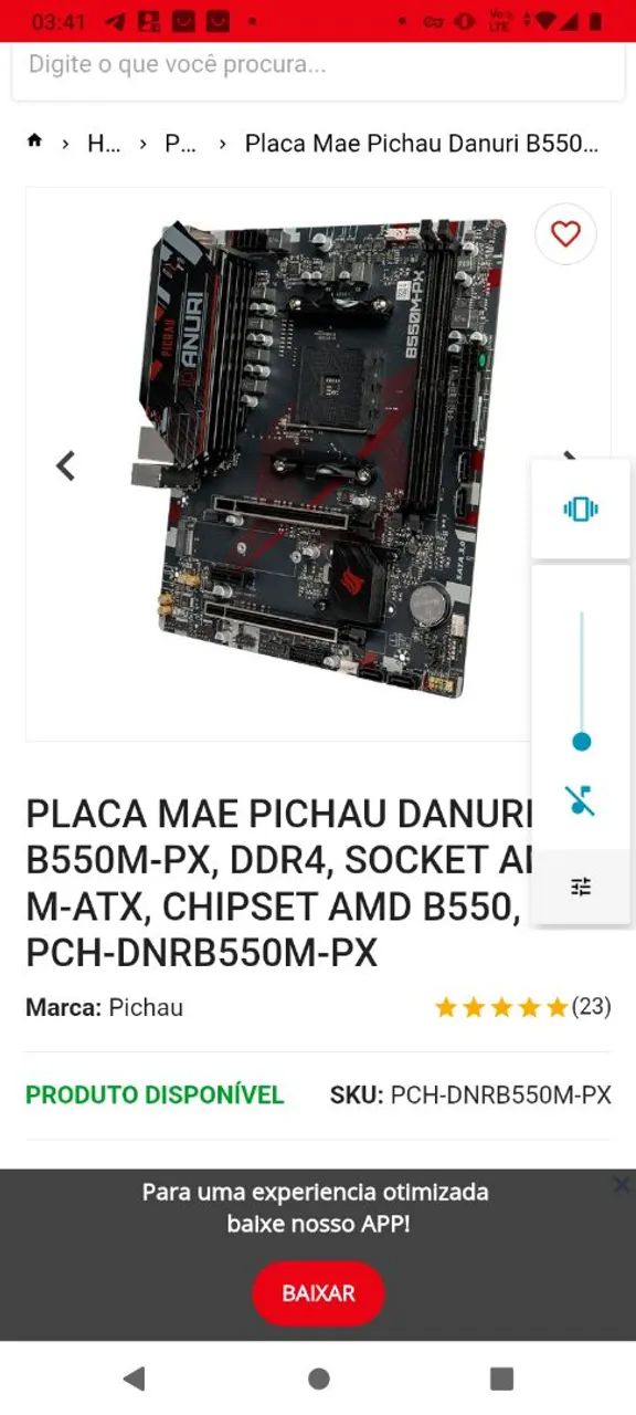 Kit Placa Mãe Pichau Danuri B550M-PX DDR4 mais Ryzen 5600 - Foto 5
