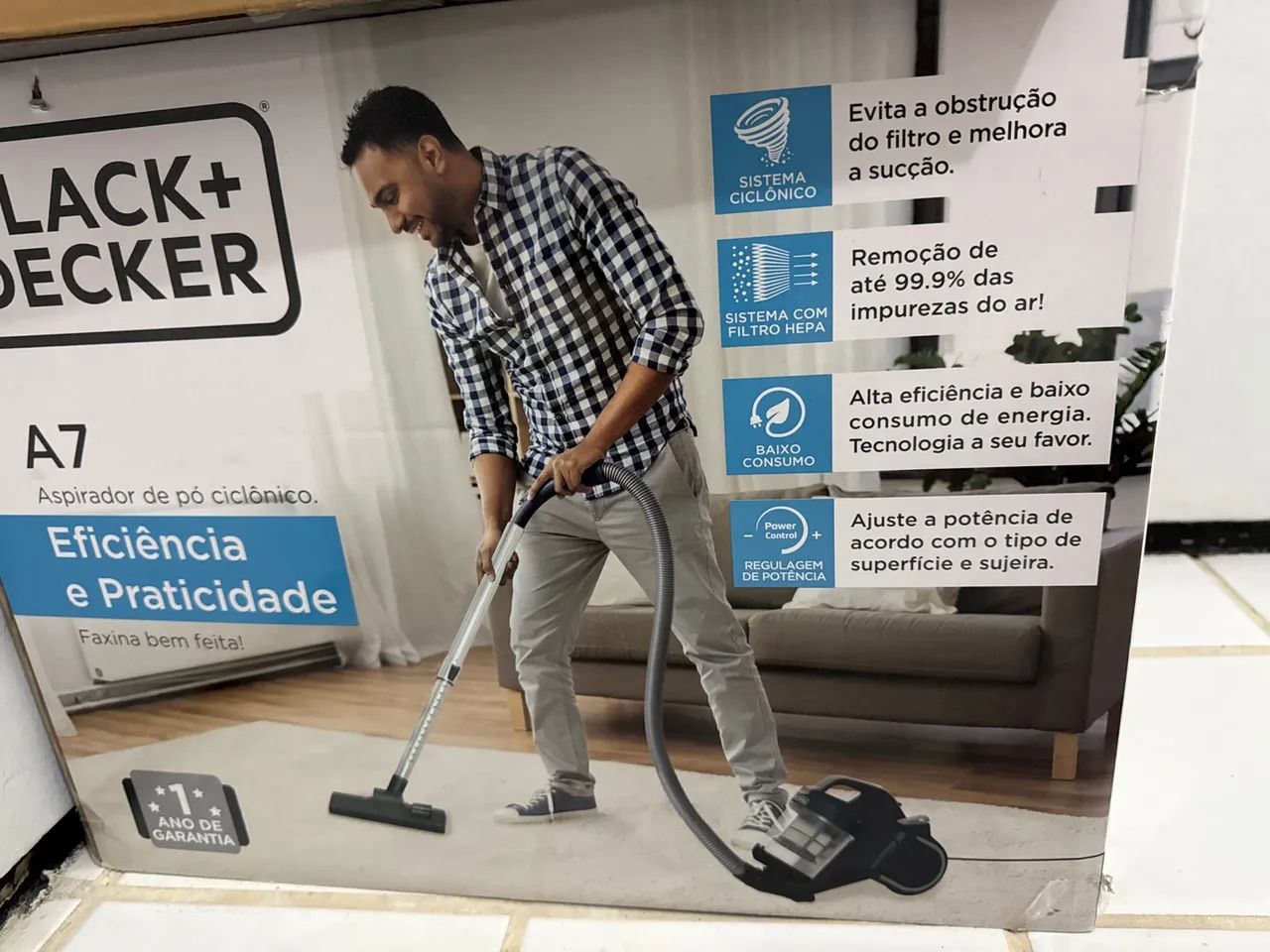 Aspirador de Pó Ciclônico Black+Decker A7 1400W - Foto 2