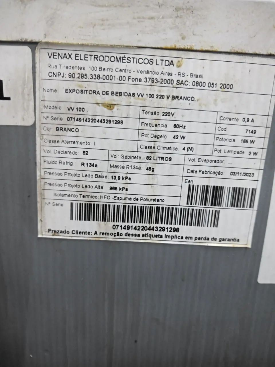 Geladeira expositora Venax - Geladeiras e Freezers - Gamboa, Rio