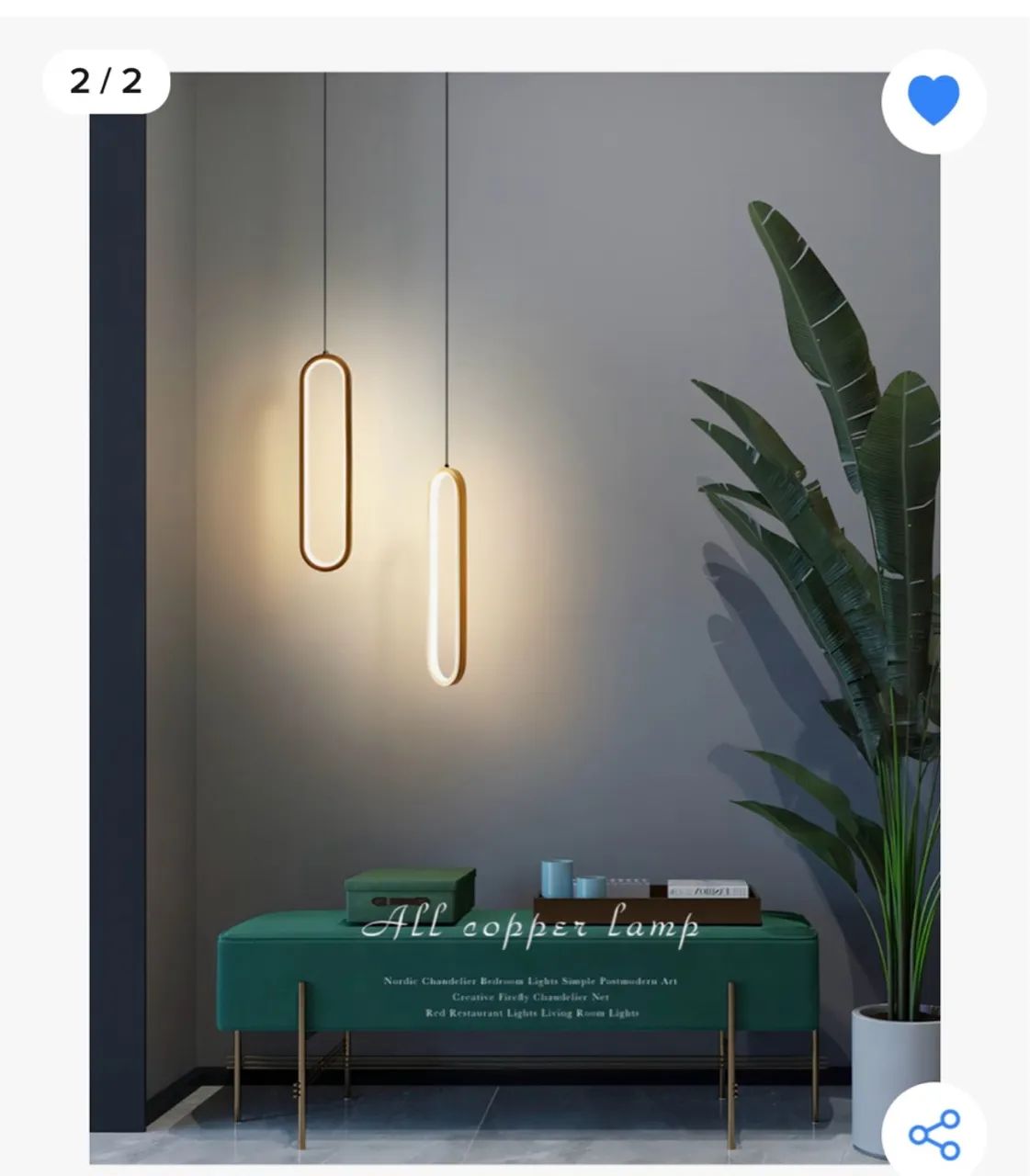 Luminária Moderna Pendente Luxuoso Cabeceira AAA Top Minimalista Fio Cristal 110V/220V