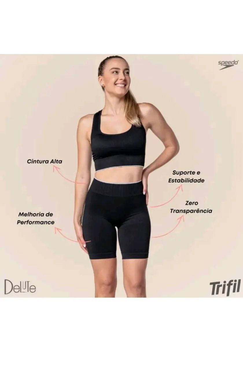 Shorts Feminino Fitness Preto - Conforto e Estilo! - Foto 2