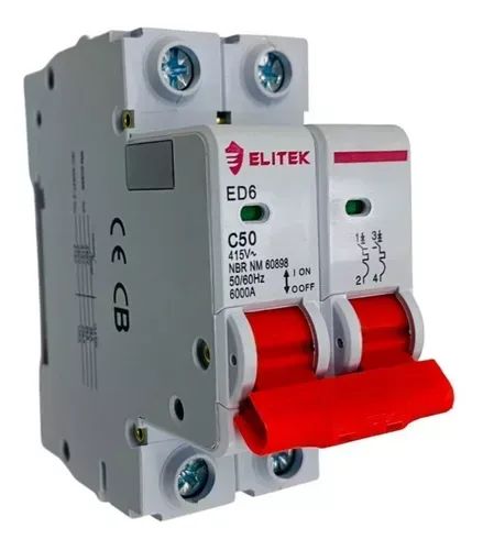 Disjuntores Elitek Bipolar 50A