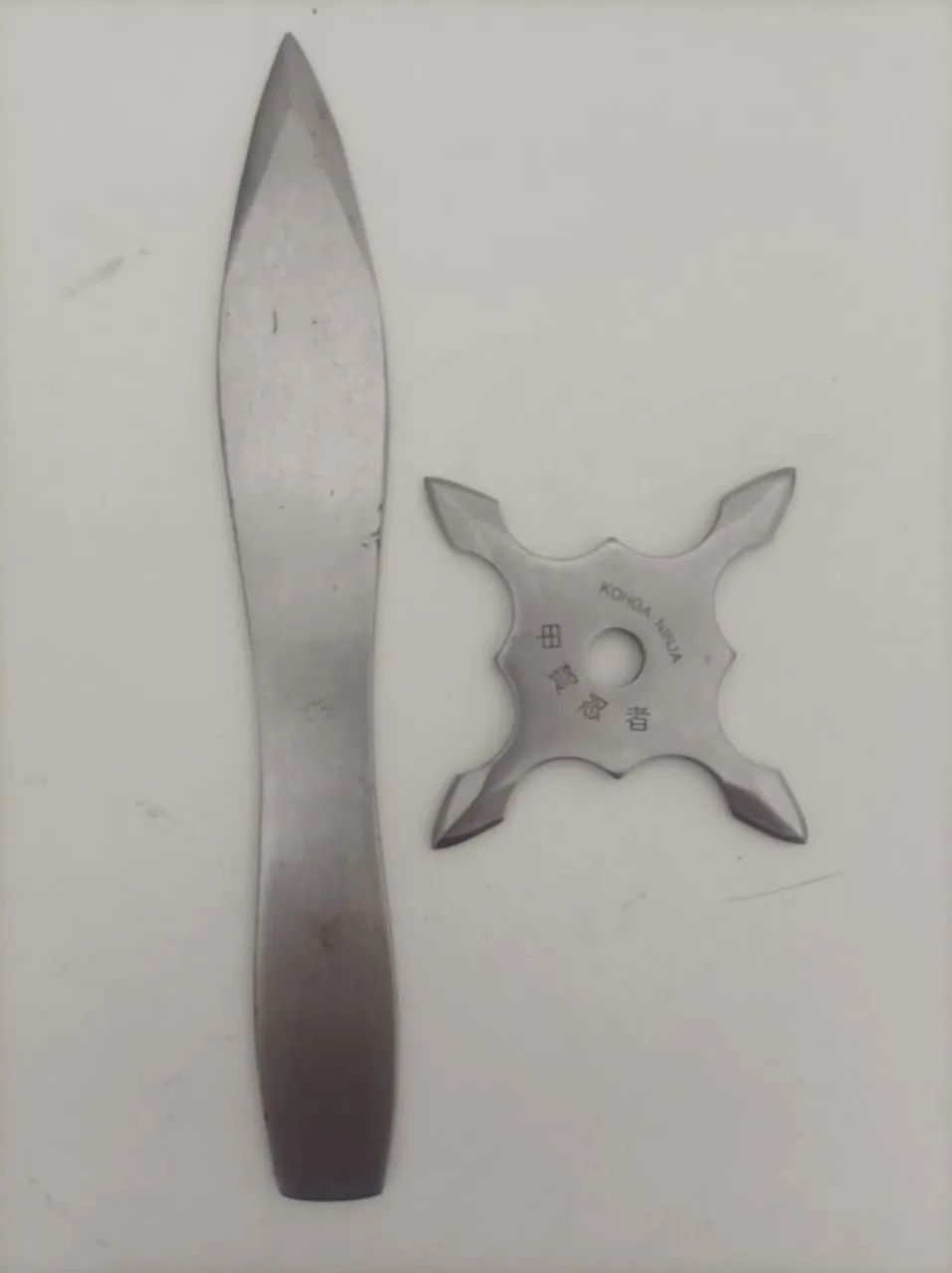 Faca Arremesso Inox e shuriken ninja