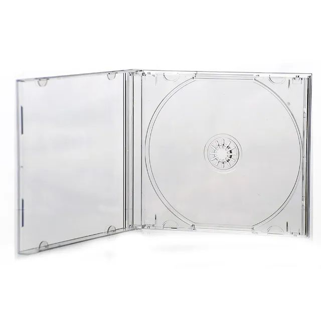 Capinha Box Cd e Dvd acrilico fundo preto e transparente - Foto 2