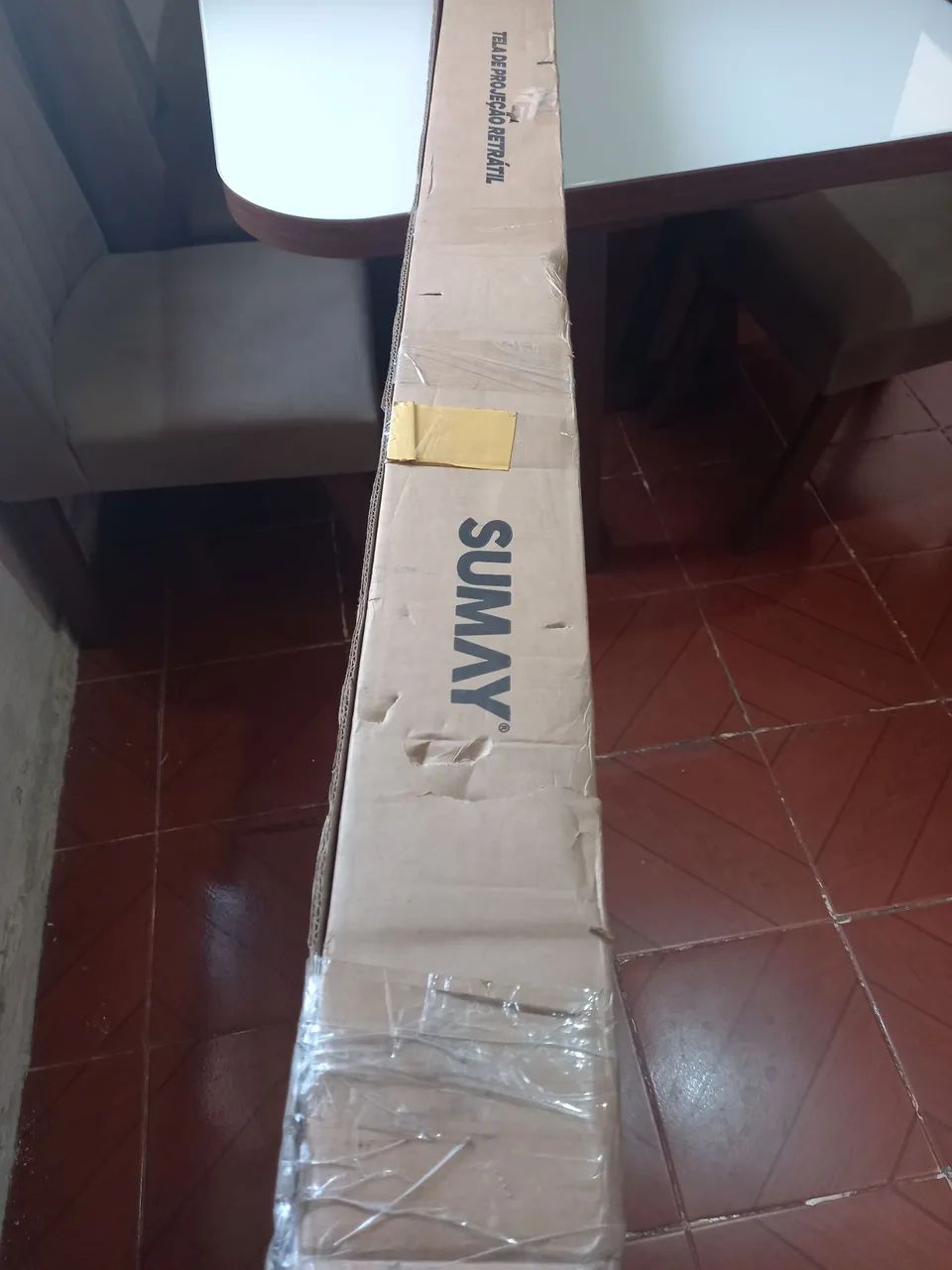 Tela de Projeção Retrátil 16:9 106 Polegadas Sumay TRCS106 - Foto 3