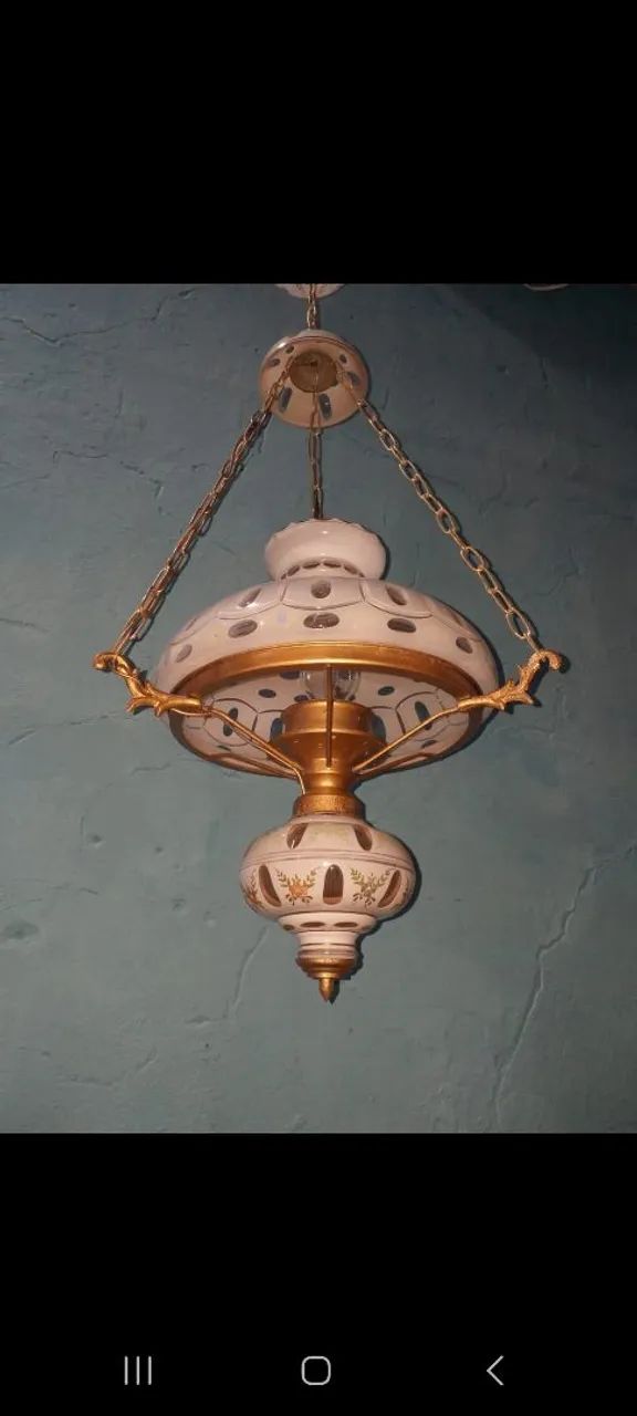 LUSTRE ANTIGO OVERLAY RARIDADE  - Foto 2