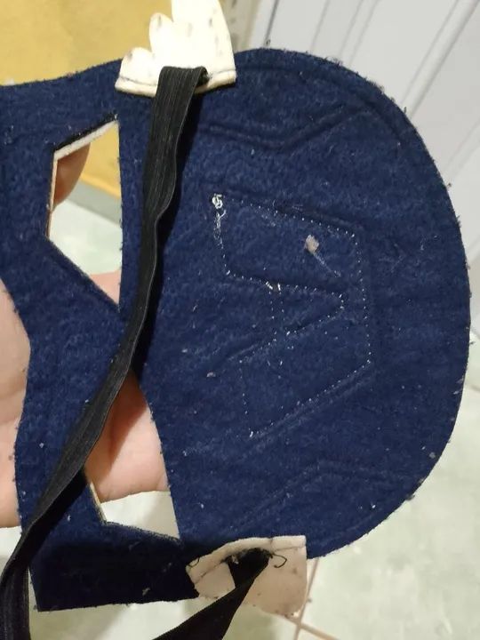 Máscara infantil fantasia capitão América em tecido  - Foto 3