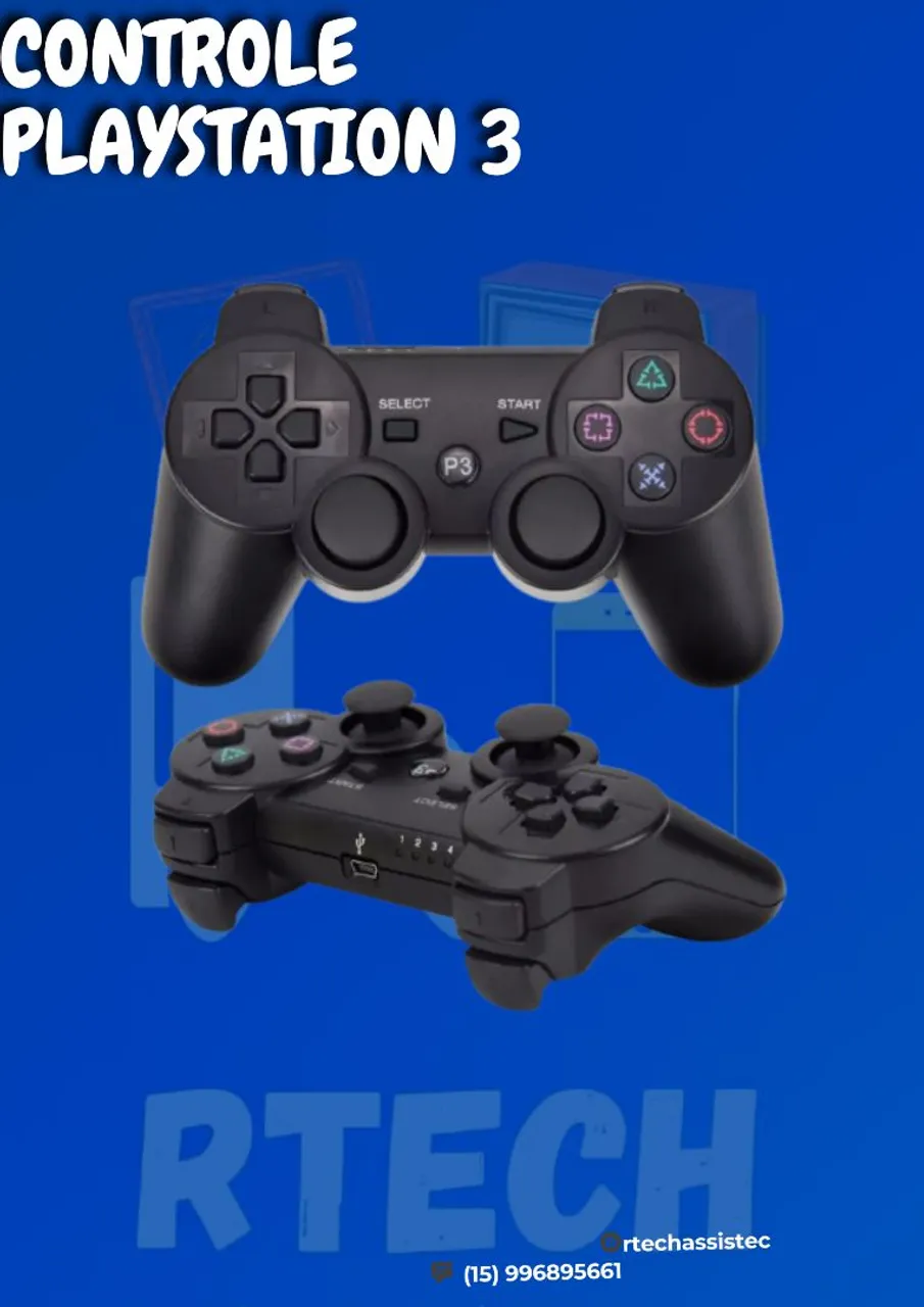 Controle Playstation 3 - Novo