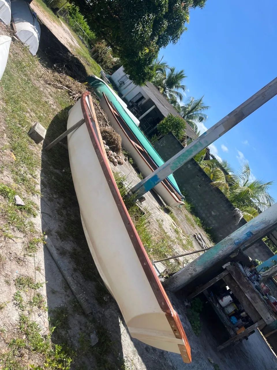 Canoa em fibra 7.50mts  - Foto 3