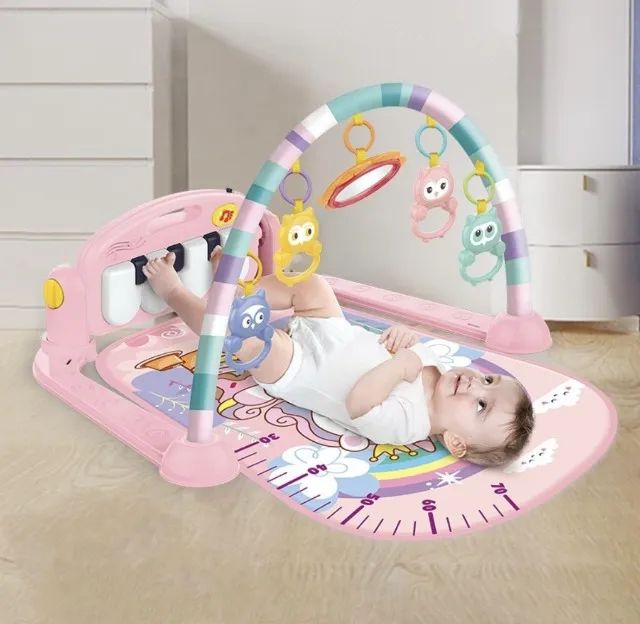 tapete interativo Infantil Ginásio Musical Unicornio Rosa - Foto 2