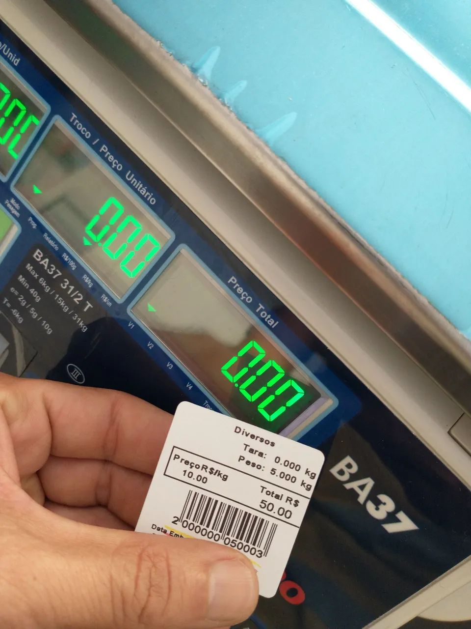 Balança 31 Kg. C/Impressora Ethernet SEMI NOVA Autorizada Inmetro 