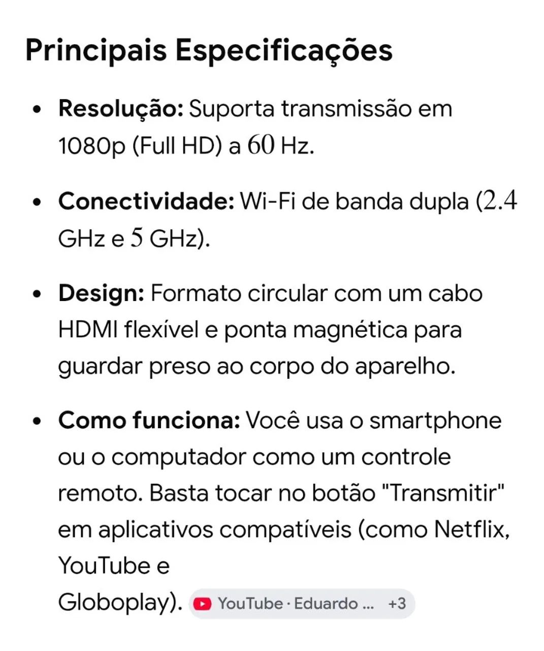 Chromecast G2 usado em bom estado - Foto 3