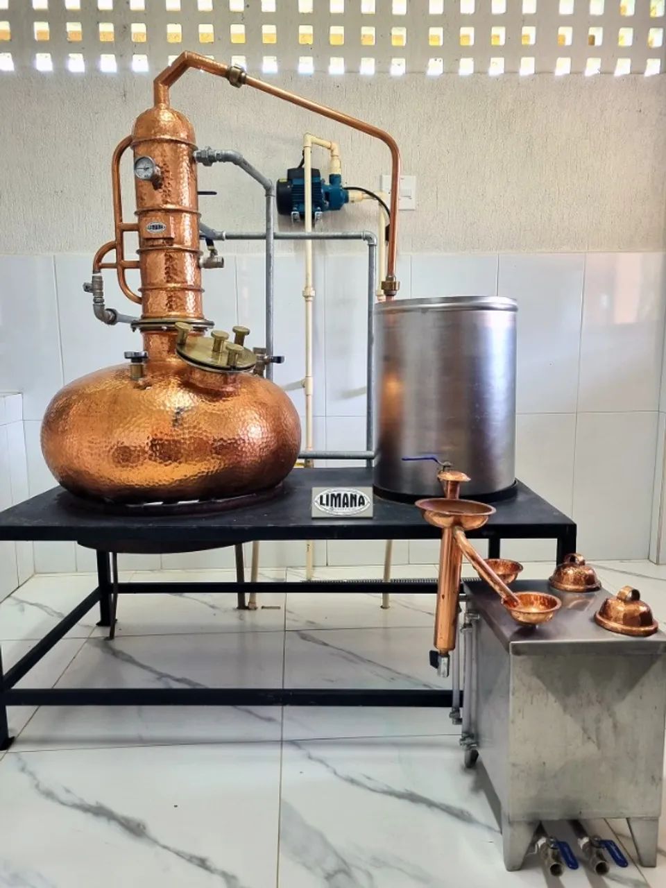 Alambique de Cobre Limana 50L Completo - Menos da Metade do Preço