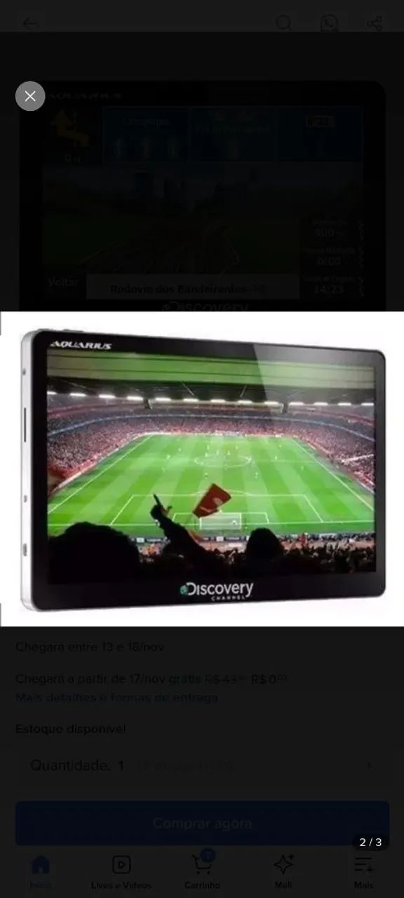 GPS Discovery 7 polegadas TV Digital, Veicular  - Foto 3