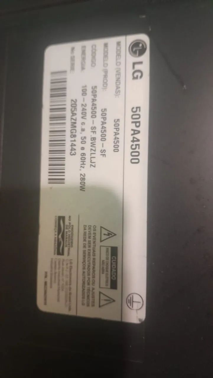 TV plasma de 50 polegadas na o liga 