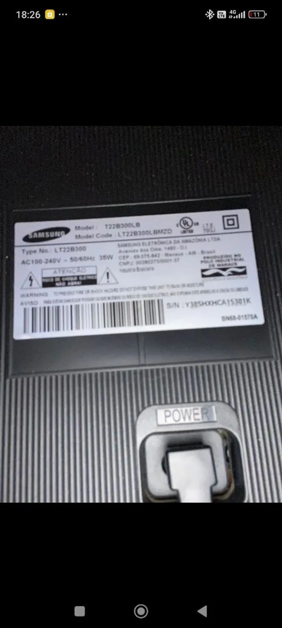 Monitor 22 polegadas com áudio HDMI super conservado  - Foto 4
