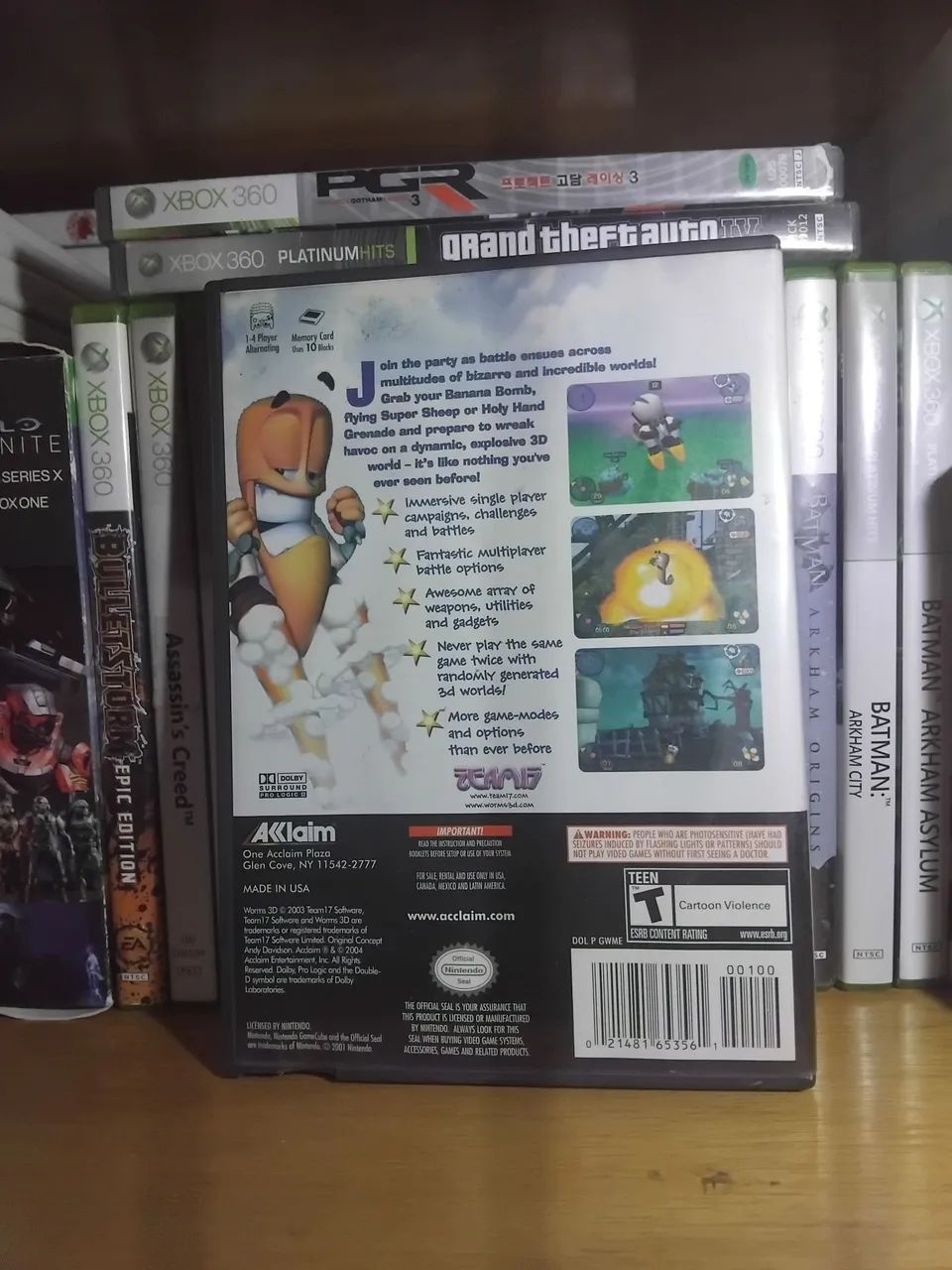 Jogo de game cube Worms 3D  completo  - Foto 3