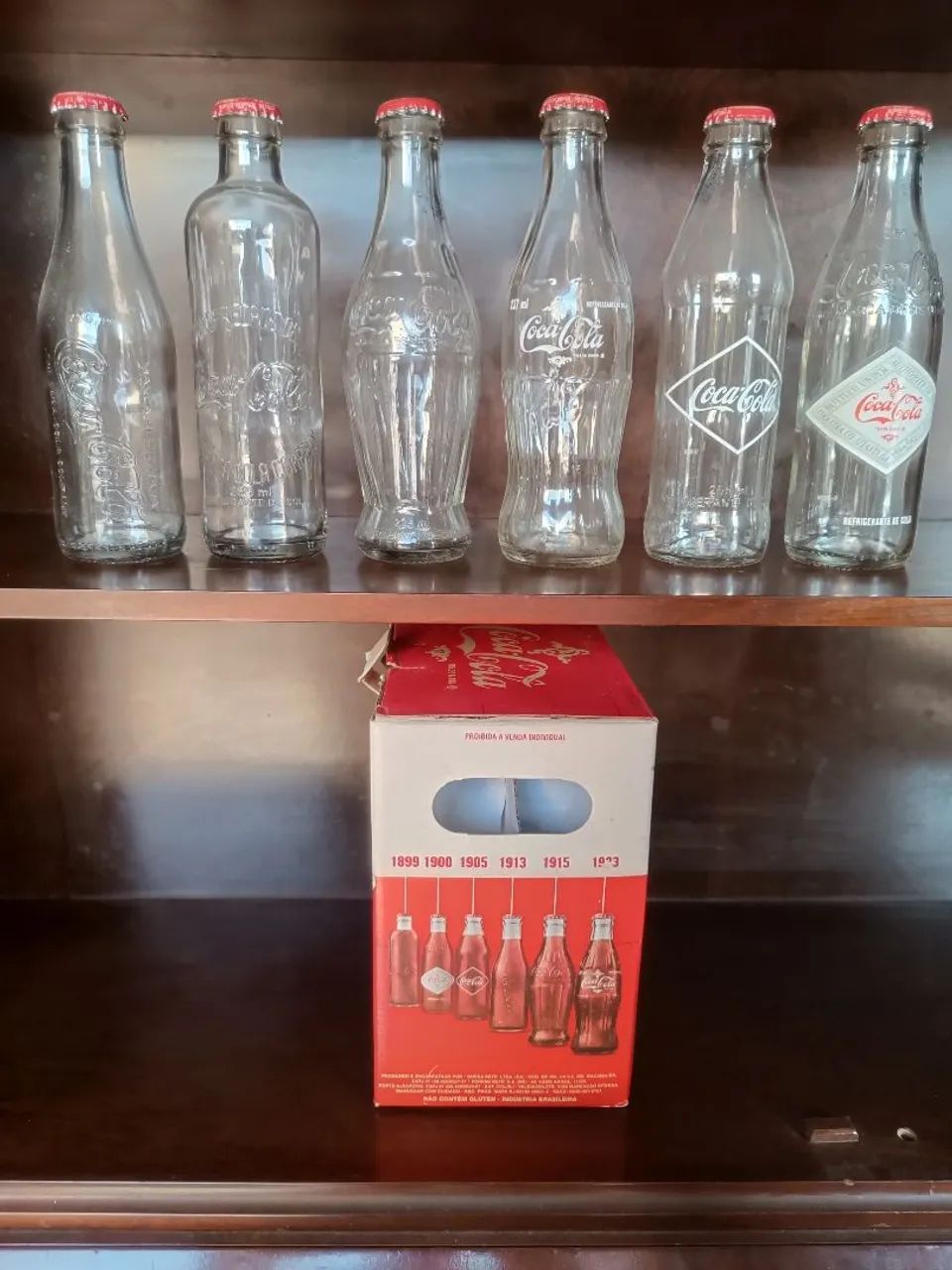 Garrafas colecionáveis coca cola caixa original 