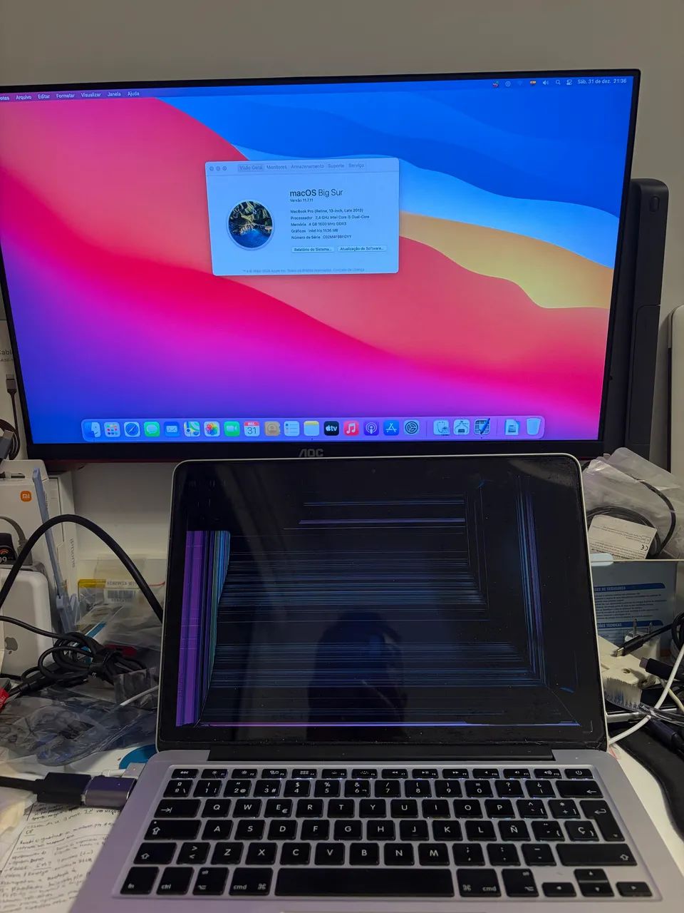 MacBook Pro A1502 - com defeito - Foto 2
