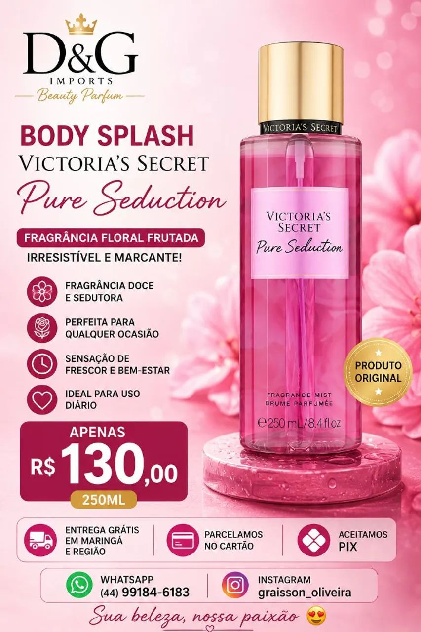 Body Splash Victoria's Secret Pure Seduction 250ml