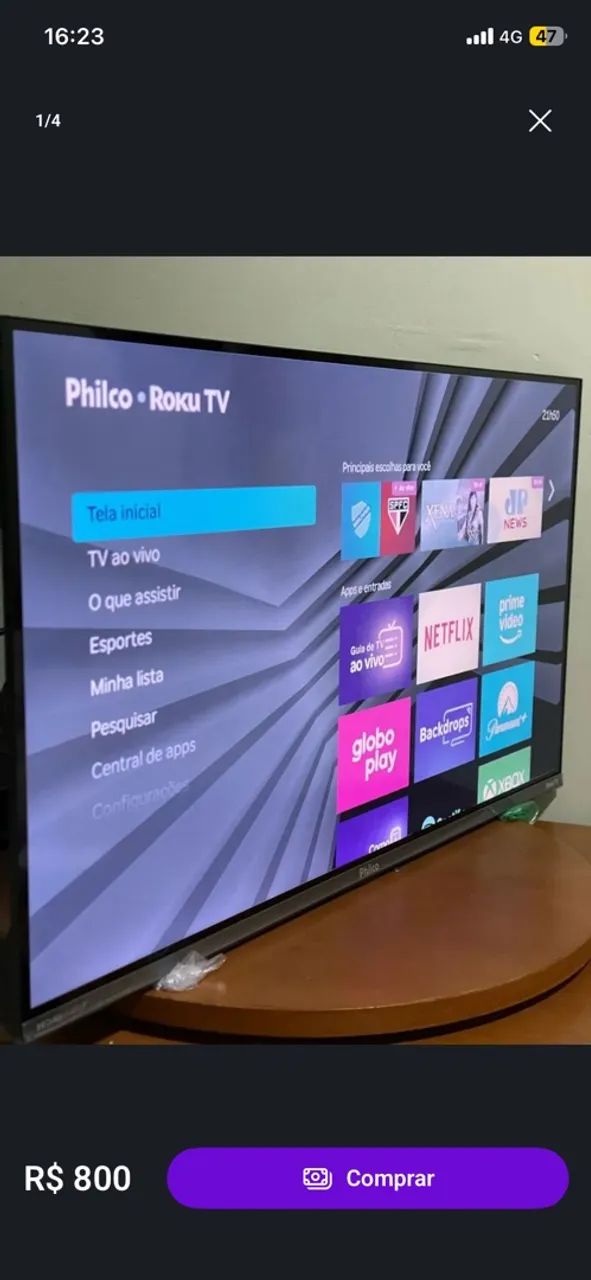 Tv Smart Philco 32 Polegadas Nova - Foto 3