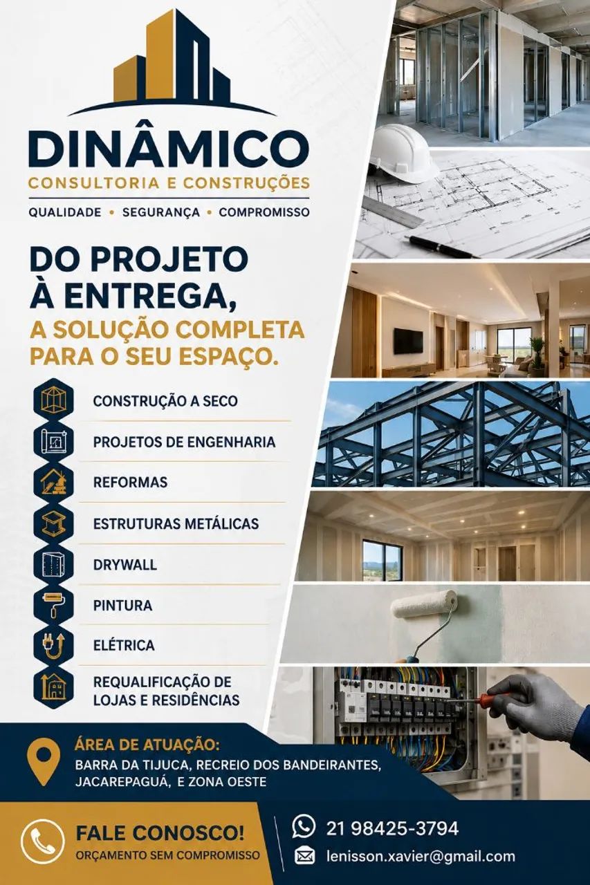 Projeto, orçamento, construção e reforma