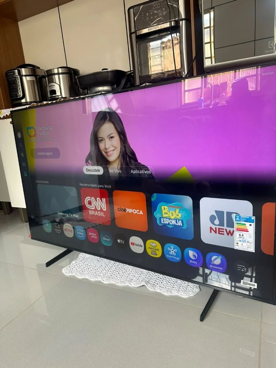 Smartv 55 4 k Crystal 3 MESES NOTA FISCAL  - Foto 3