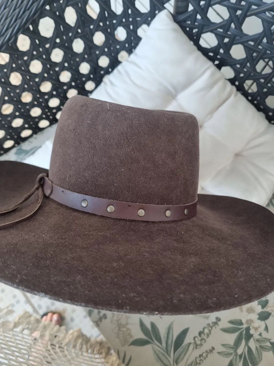Chapéu Prada vintage masculino marrom 
