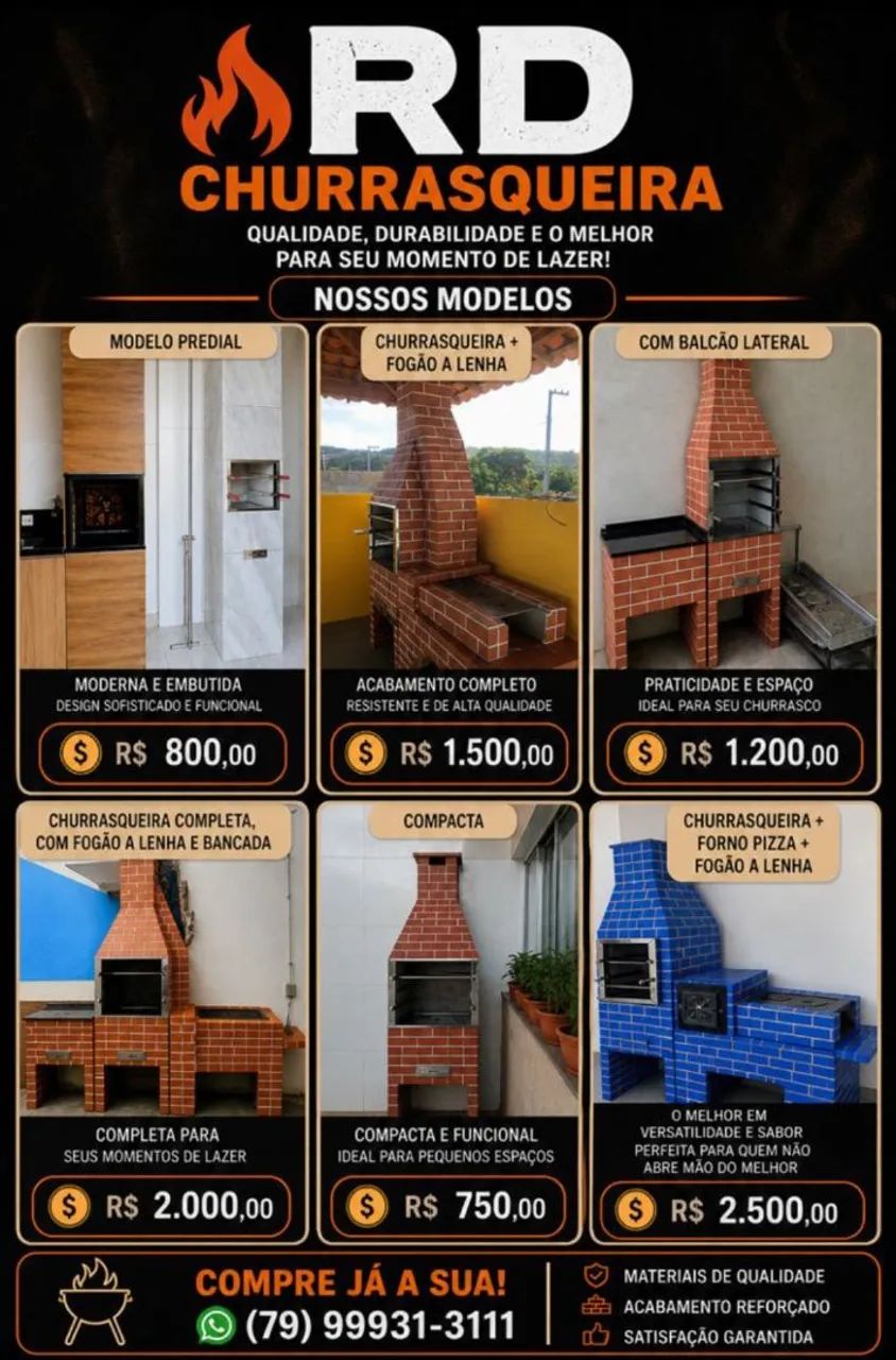 Churrasqueira pré moldado 750 - Foto 5
