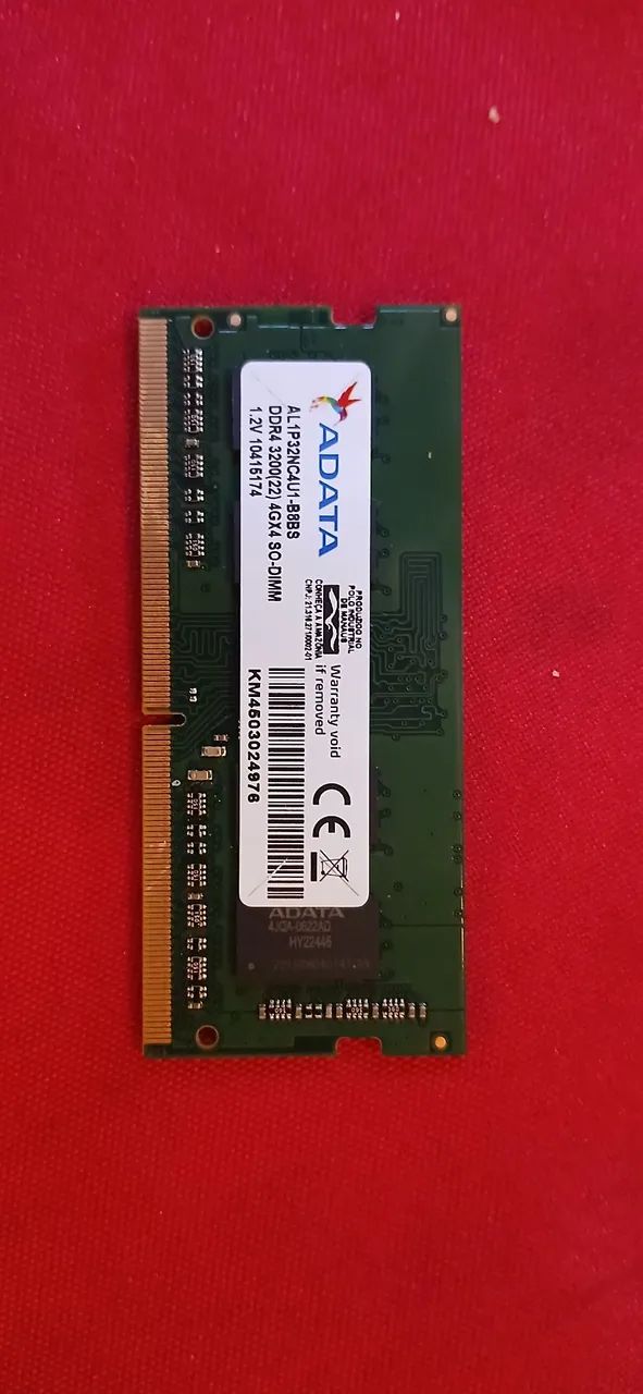 Memória RAM DDR4 4GB 3200MHz Notebook SO-DIMM Lenovo/ADATA - Foto 2