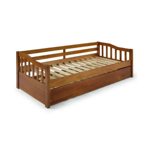 Sofá Cama Plus em Madeira Maciça Mv Outlet Mel - Foto 2