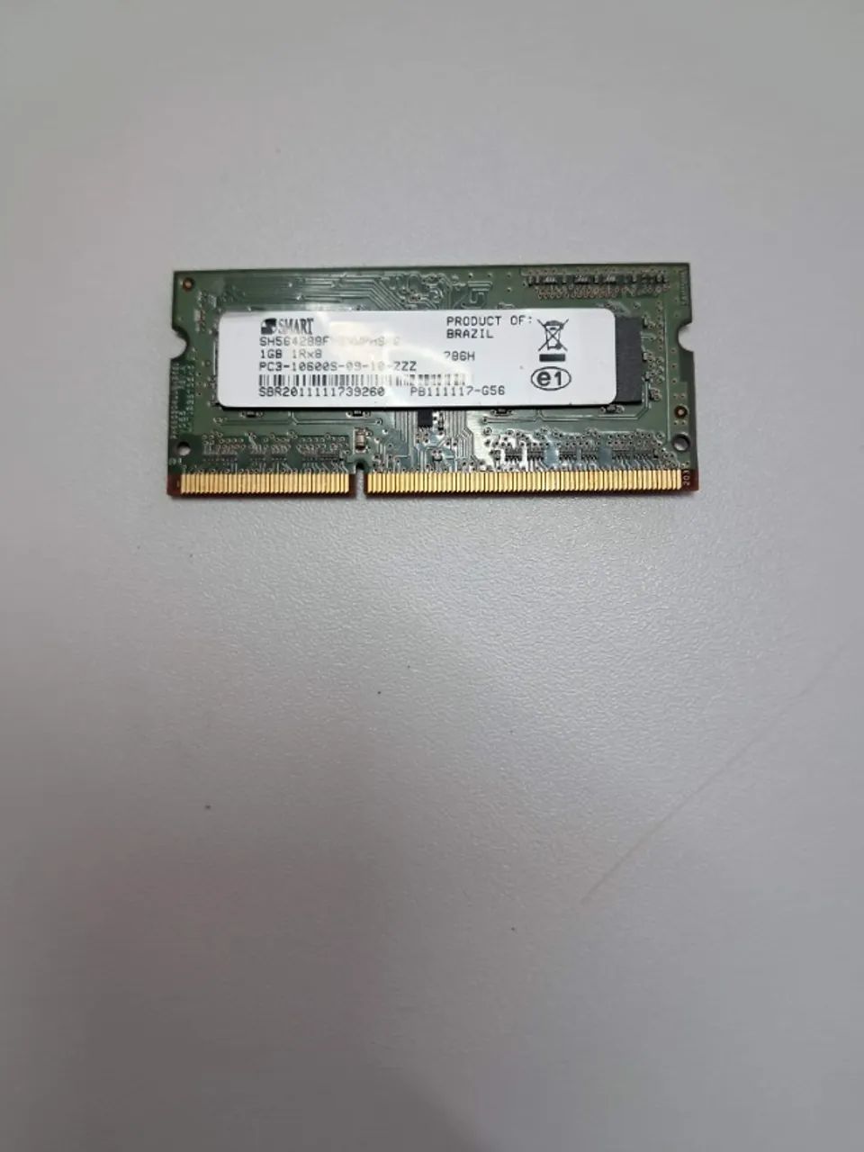 Memória para notebook DDR3 1333 MHz, PC3-10600