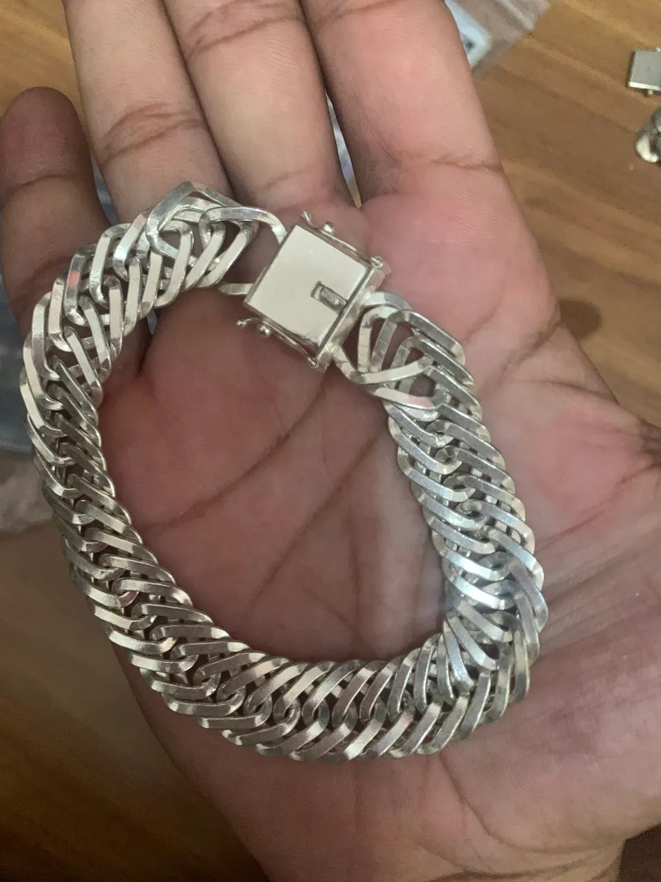 Pulseira prata mista 