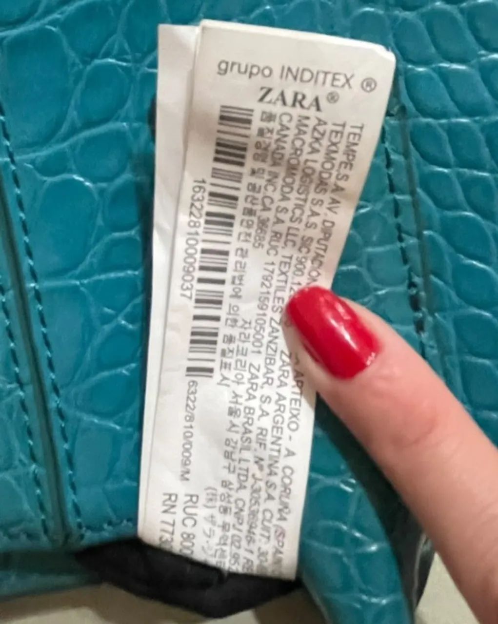 Bolsa Croco - Zara Azul - Foto 4