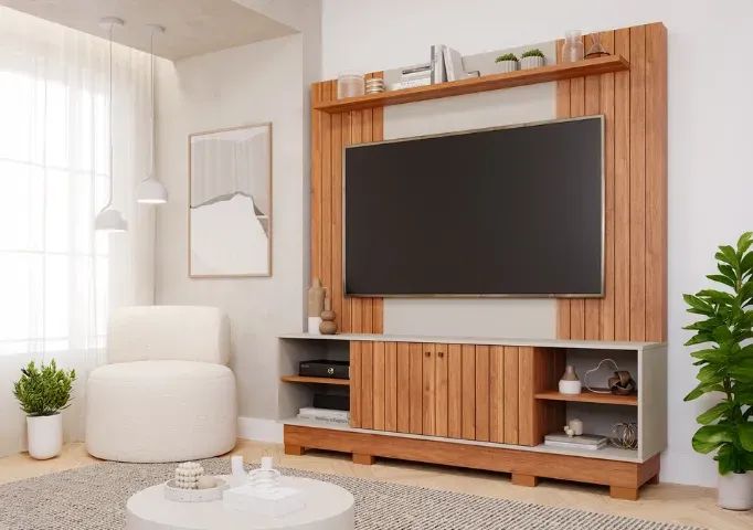 Home para TV 70 Polegadas 100% MDF Caribe