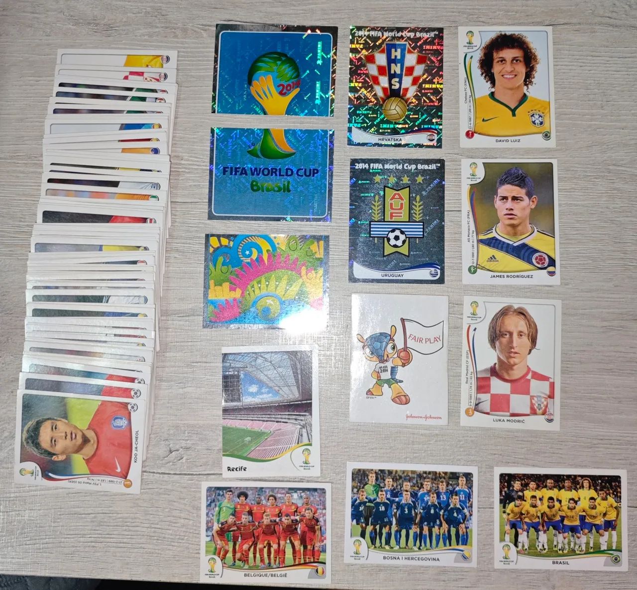 Lote Figurinhas Copa 2014