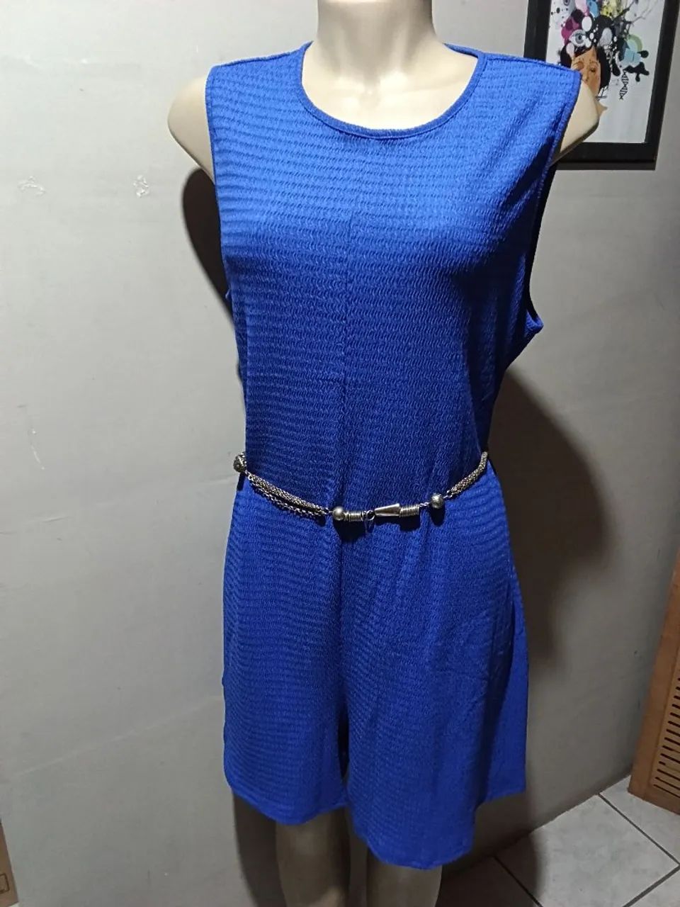 Macacão Shein ,G1 azul Royal  - Foto 2