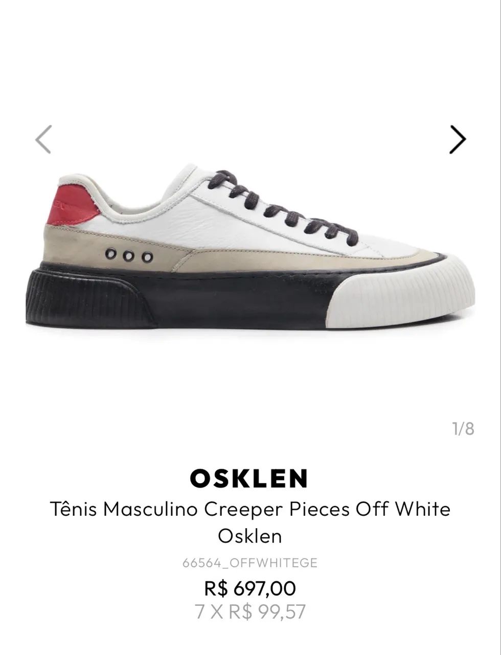 Tênis Osklen Creeper Pieces  - Foto 3