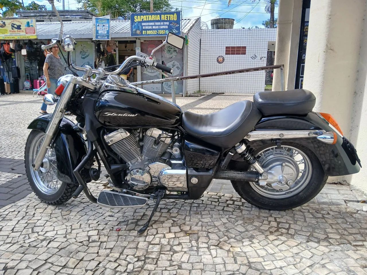 Moto shadow 750 preta - Foto 3