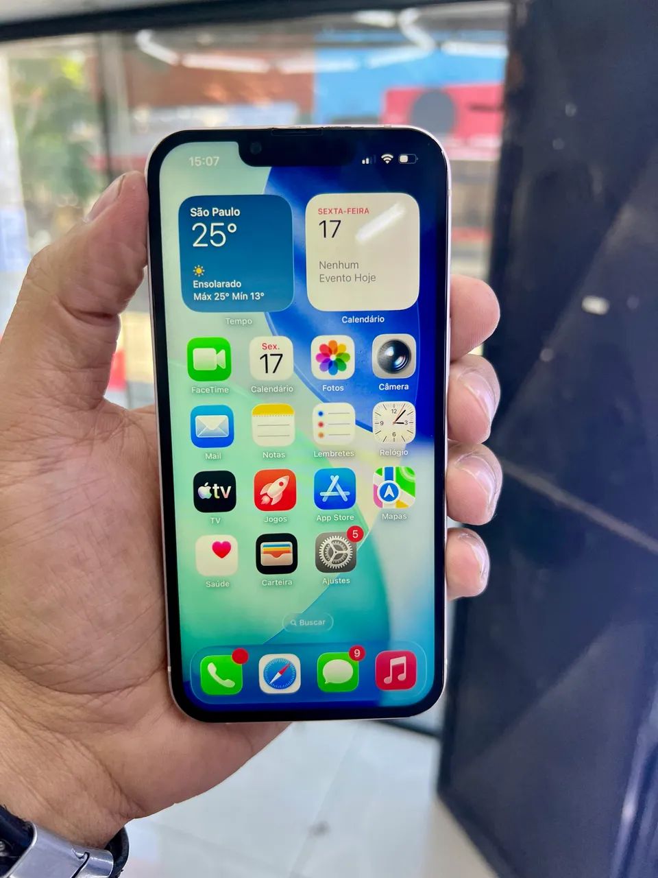 iPhone 13 128 gigas bateria nova 100% Face ID off - Foto 3