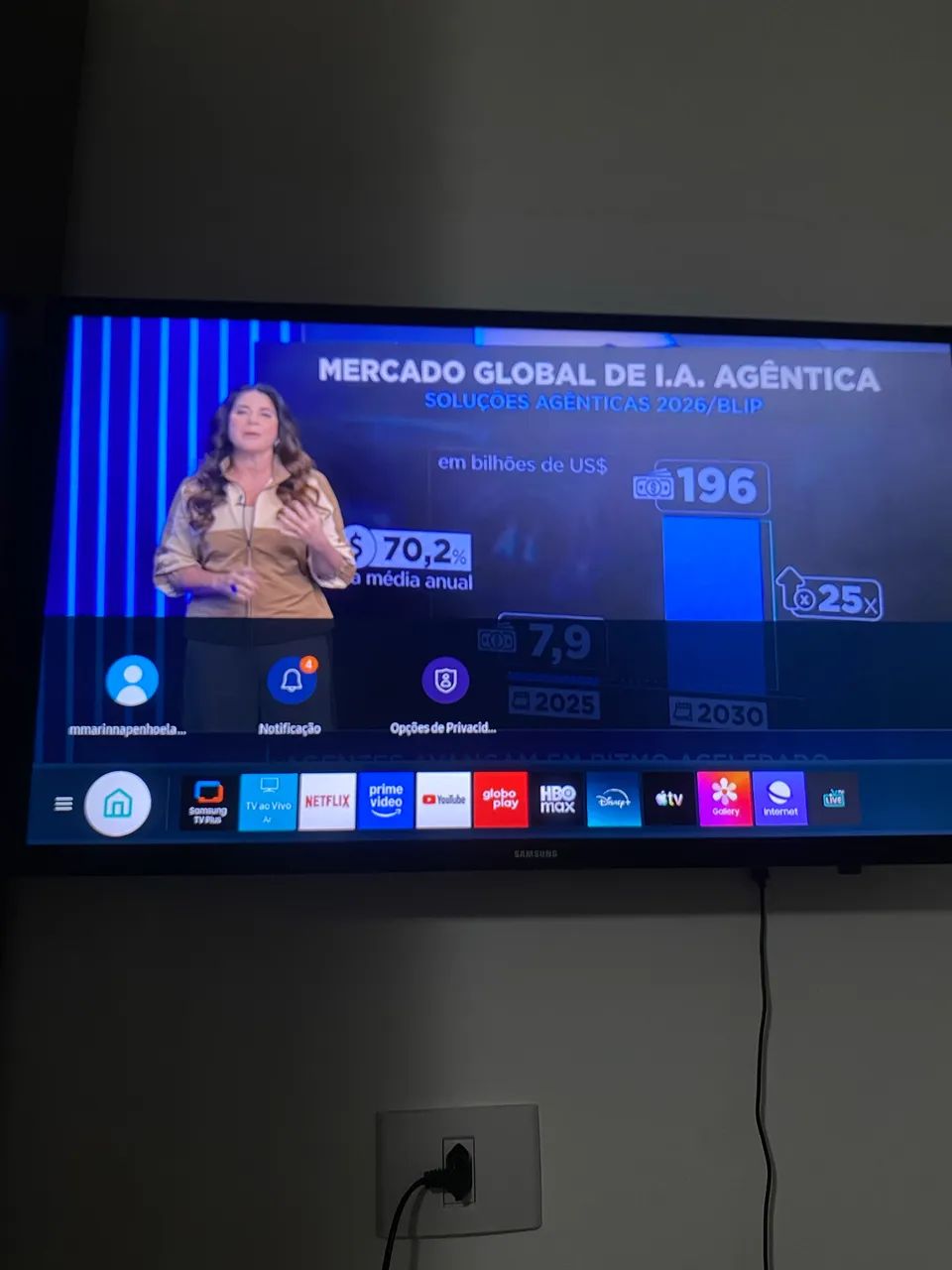 Smart TV Samsung 32 - Perfeito estado