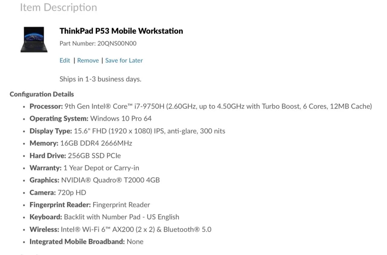 Notebook workstation Lenovo thinkpad - Notebooks - COHAB Anil III
