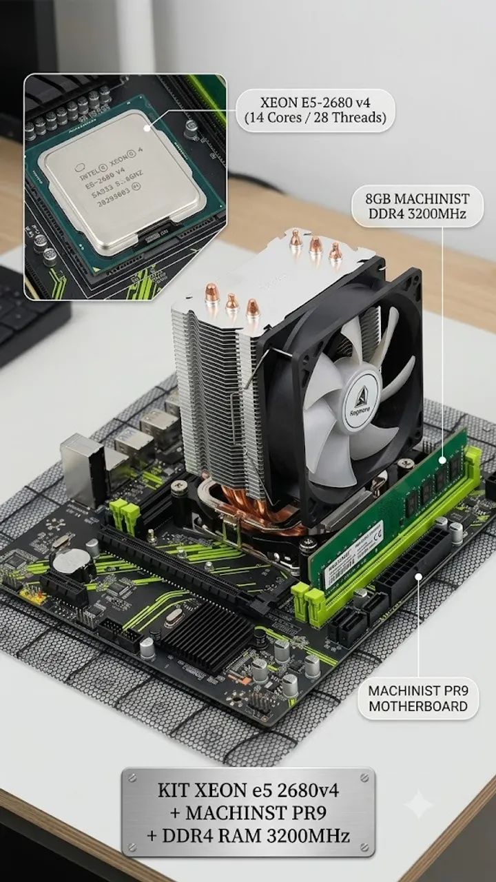 KIT XEON E5 2680 V4 + 8GB RAM 