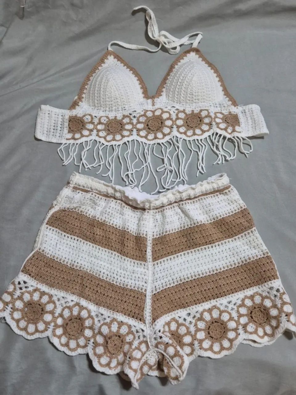 Conjunto top + short moda verão novo - Foto 3