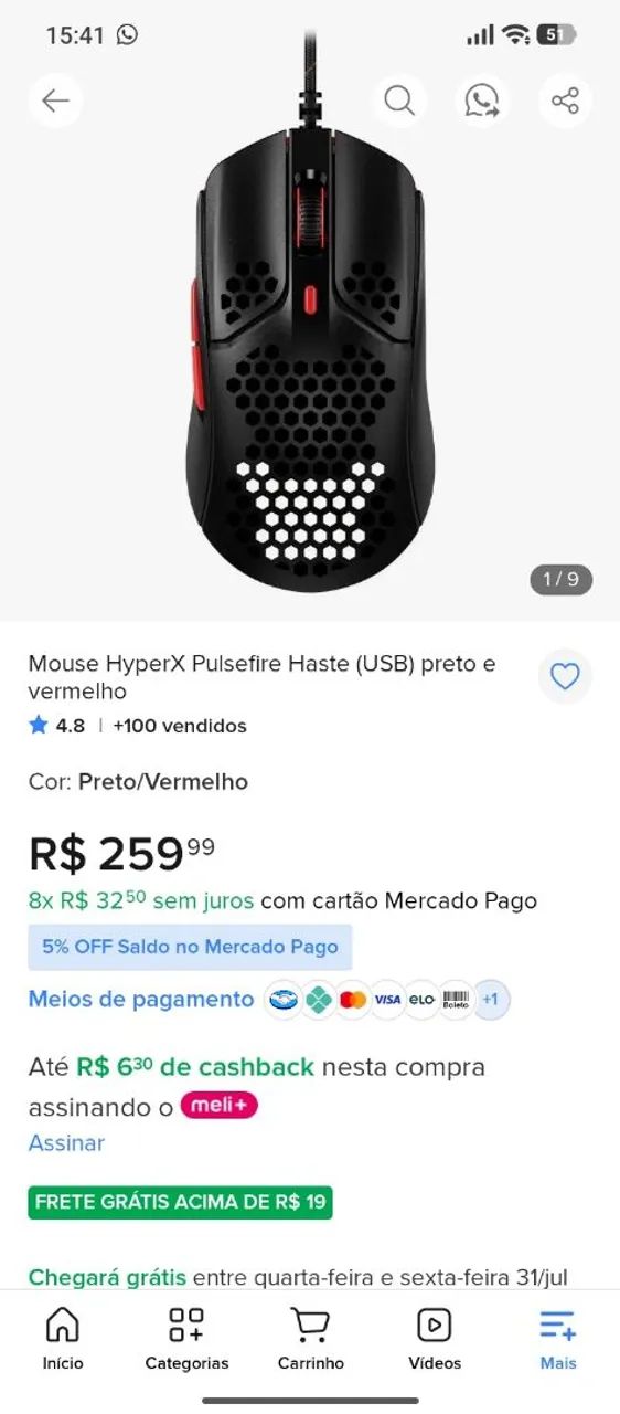 Mouse Gamer Hyperx Haste  - Foto 2