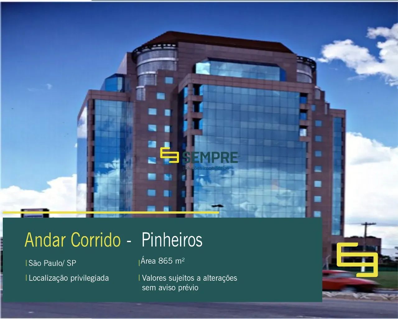 Andar corrido para alugar no Edifício Birmann 20 em São Paulo/SP