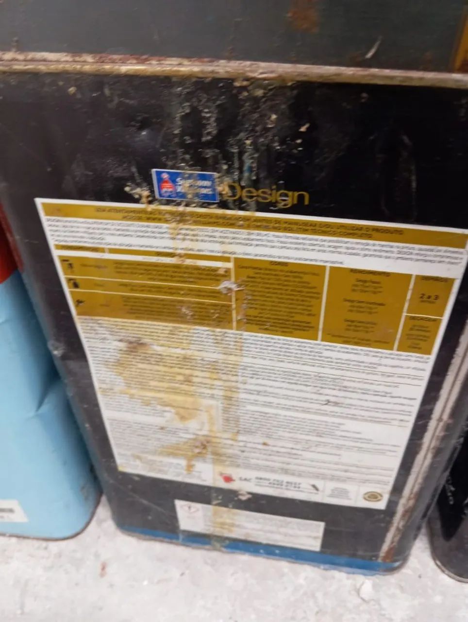 Vendo tinta semi brilho azul profundo,18lts  - Foto 2